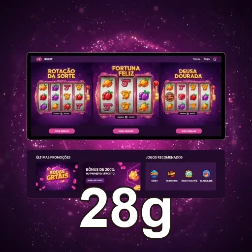 Tela do 28g no celular com entrada ágil e menu simples